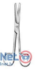 Šķēres operāciju STANDARD, taisni, noapaļoti gali, garums 11.5 cm