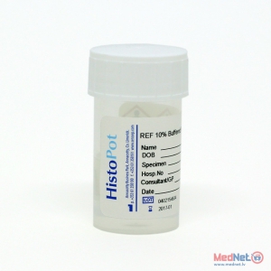 Biopsiju konteiners 60 ml ar 10% buferētu formalīnu, audu fiksēšanai, 1 gab.