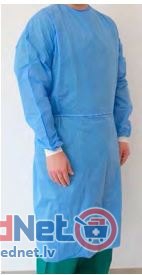 SMS-Surgical gown, 35g/m2, size L, 136x140cm