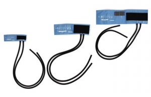 Cuff, children's 13-17cm, blue, with 2 tubes