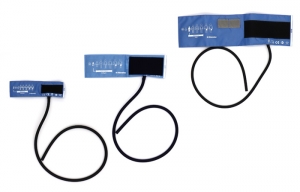 Cuff, infant, 5-7.5cm, blue, with 1 tubes