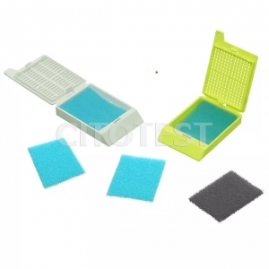 Paraloan sponges for biopsy cassettes, 30x25x2mm, blue, 1000pcs