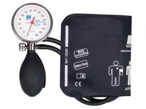 Tonometer mastermed A2+ Aneroid, with two tubes, metal ring, shock-resistant, black