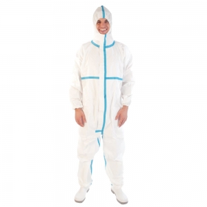 Combinzone MICRO PLUS 4+5+6, microporous non-woven with polypropylene coating and special membrane, antistatic, breathable, water resistant, XXL