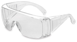 Safety glasses, transparent, max 45 m/s