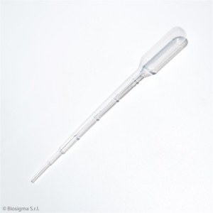 Pastēra pipete, graduēta, polietilēna, 150 mm 1ml, 1000 gab