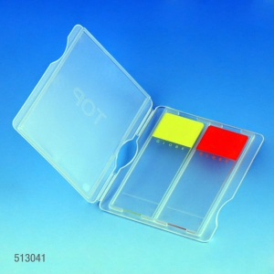 Box for transporting two slides