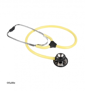 Stethoscope, Colorscop-Duo, yellow, with 1 tube, double-sided head