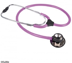 Stethoscope, Colorscop-Duo, purple, with 1 tube, double-sided head