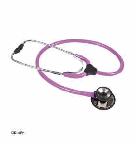 Stethoscope, Colorscop-Duo, pink, with 1 tube, double-sided head