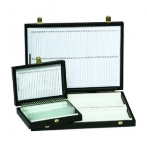 Glass storage box, ABS, 100 glasses, metallic gray