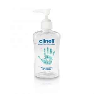 Roku dezinfekcijas gēls Clinell ar dozatoru, tilpums 250 ml