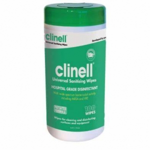 Clinell Universal disinfection cleaning wipes in a can, 100pcs