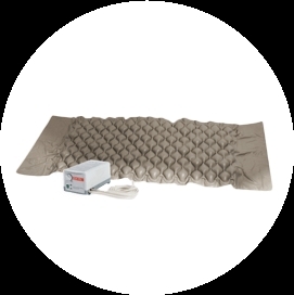 Anti-bedsore mattress with variable pressure pump, size 300 x 90 x 6.5 cm