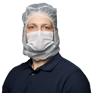 Astro caps with a face mask, different colors, in a package of 10 pcs