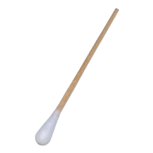 NITRAS cotton swabs, wooden stick, natural / cotton, white, bag of 100