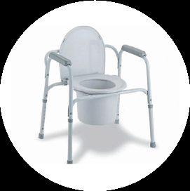 Disabled chair three in one3 in 1 standard commode chair