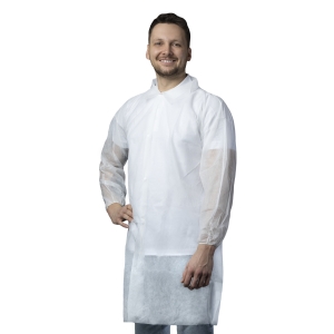 NITRAS PP visitor's coat with shirt collar XL, 50 pcs