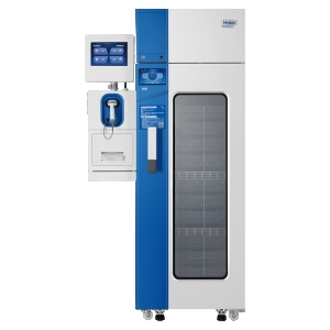 Automated blood bank refrigerator