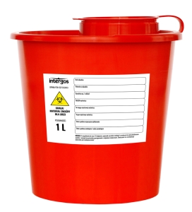 KONTEINERS MEDICĪNAS ATKRITUMIEM 1L 50gb