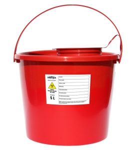 CONTAINER MEDICAL WASTE 5L. 10pcs
