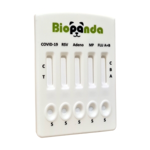Biopanda 5-in-1  COVID-19/Influenza A+B/RSV/Adenovirus/M. pneumoniae Ag Combo Rapid Test
