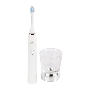 Electric sonic toothbrush with glass cup