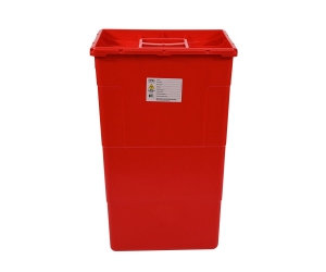CONTAINER MEDICAL WASTE 60L SQUARE 1pc