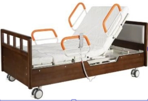 Fully electric home care rotating bed