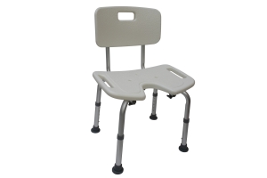 Shower chair Oliwier with U-shape seat