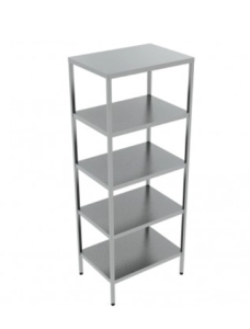 STAINLESS STEEL RACK WITH 5 SHELVES